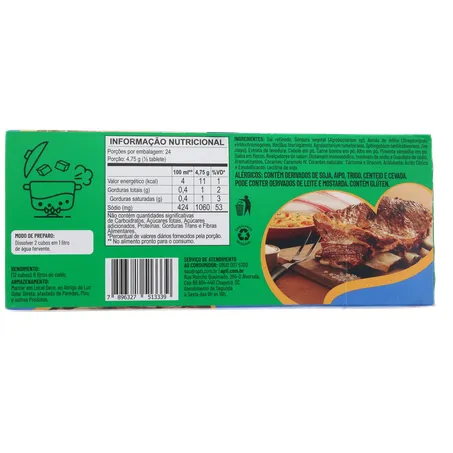 CALDO DE COSTELA EM CUBO APTI CAIXA 114G 360-17