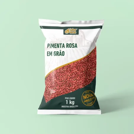 PIMENTA ROSA GRÃO SABOR VERDE PCTE 1 KG