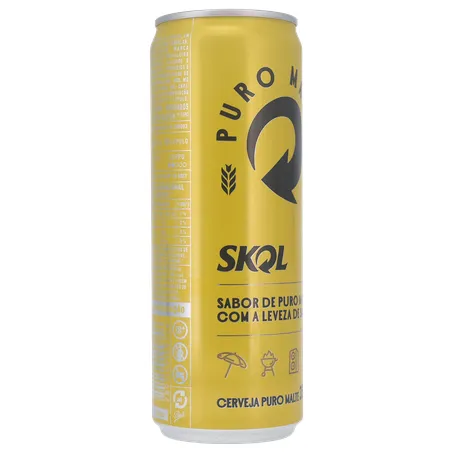 Cerveja Lager Skol American Premium Puro Malte Lata 350ml 360-31