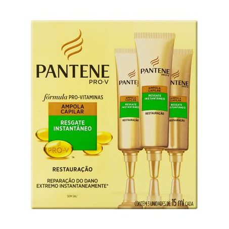 AMPOLA PANTENE 15ML C/3UN NUTRICAO