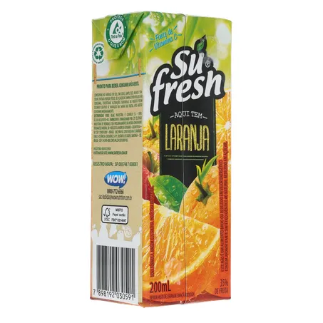 Suco de Laranja Sú Fresh 35% de Fruta Caixa 200ml 360-14