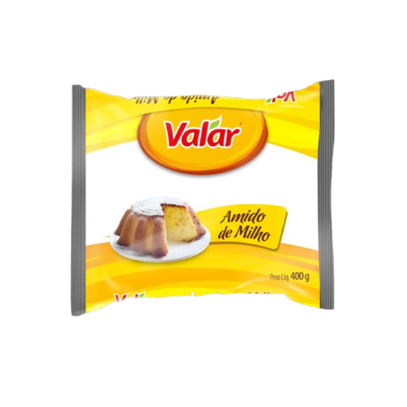 Amido de milho valar pacote 400g