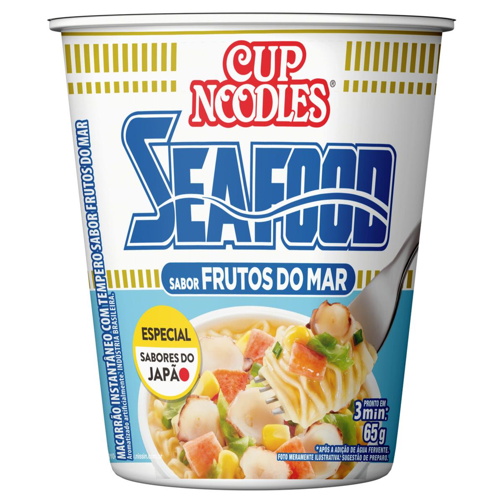 Massa Instantânea Cup Noodles Nissin 65g - Frutos do Mar