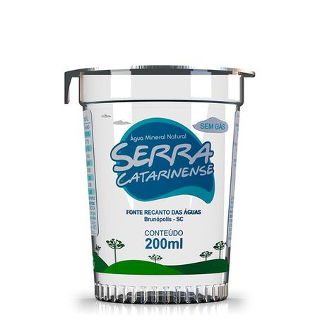 AGUA MIN S/GAS COPO SERRA CATARINENSE 200ML