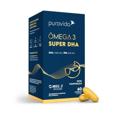 Omega 3 Super DHA Puravida 60cps