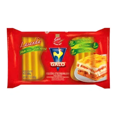 Massa Para Lasanha Galo Pacote 200g 
 
