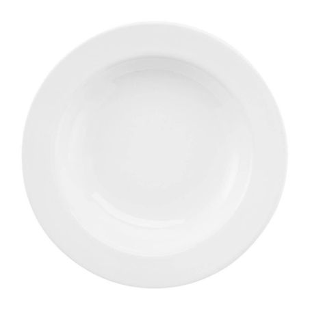 Prato Fundo Porcelana Oxford Bco 23Cm