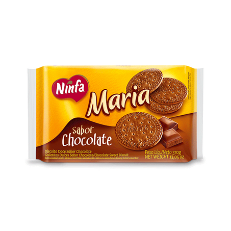 Biscoito maria chocolate ninfa 370g
