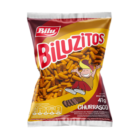 Salgadinho Biluzitos Churrasco Pacote 51G