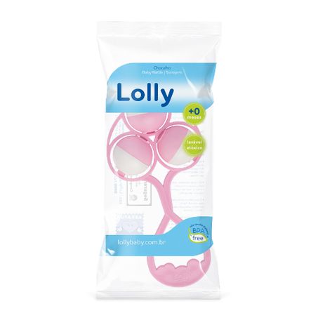 Chocalho Lolly Tip Rosa