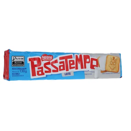 Biscoito Nestlé Passatempo Recheio Leite Pacote 130gr 360-34