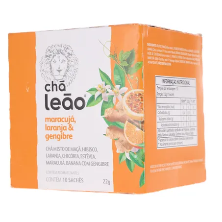 Chá Leão Maracujá / Laranja / Gengibre C/10 Sachês 360-3
