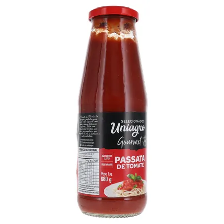MOLHO UNIAGRO 680G TOMATE PASSATA 360-33