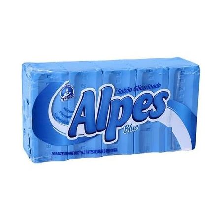 Sabão em barra alpes blue 5x180g 900g