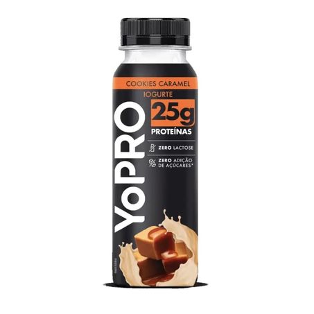 Iogurte Danone Yopro Protein 25G Cookies Caramelo 250G