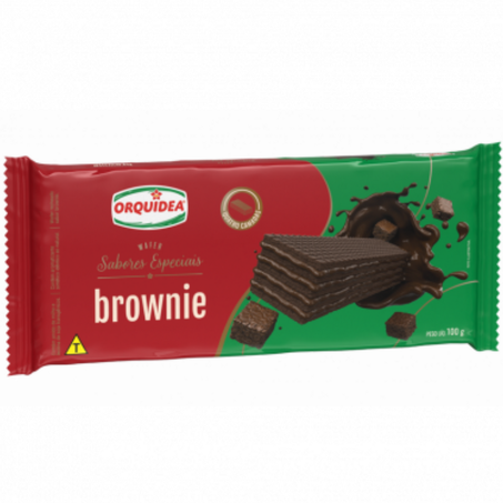 Wafer orquidea 100g brownie