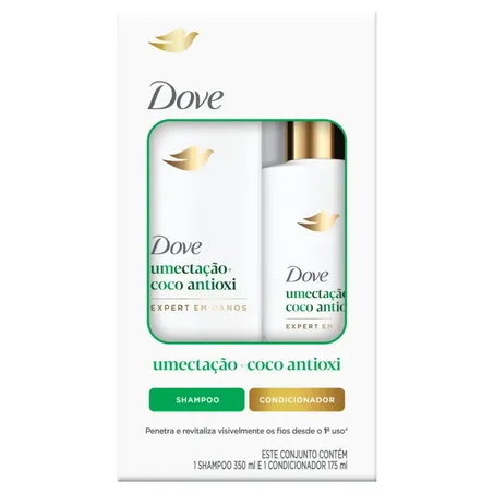 Kit dove sh 350ml+ cond 175ml umectacao