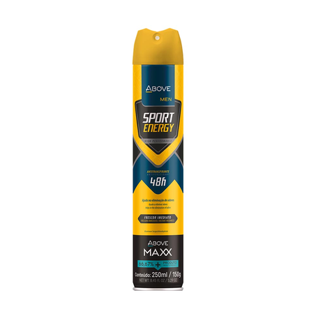 Desodorante Aerossol Above Man Maxx 48H Energy 250Ml