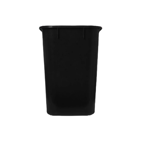 LIXEIRA PLÁSTICA 14L RETANGULAR S/ TAMPA 30 X 24CM PRETA BRALIMPIA CL24PR