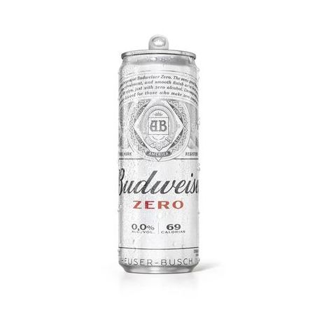 Cerveja Zero Álcool Budweiser Lata 473ml