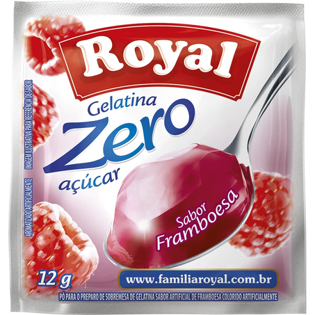 Gelatina Royal 12g - Zero Açúcar - Framboesa