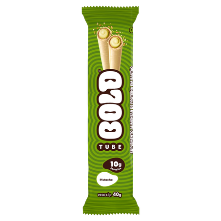 Biscoito Wafer Bold Tube Pistache 40g