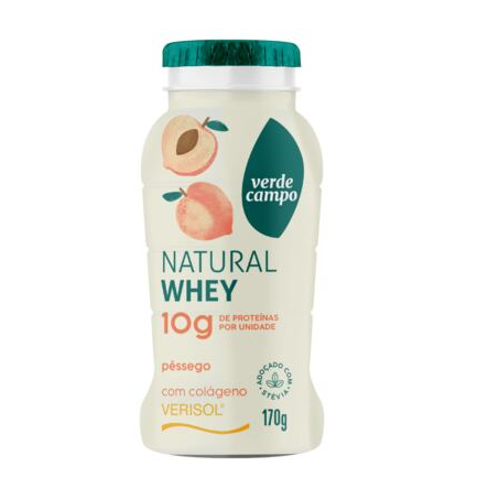 Iogurte 10 whey pêssego verde campo 170g