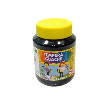 TINTA TEMPERA ACRILEX 250 ML PRETO                