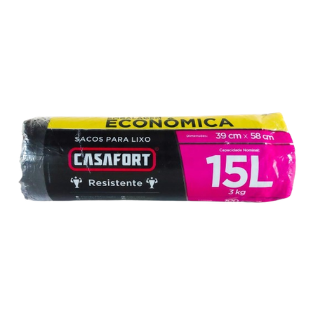Saco Lixo Casafort Reforçado 15l 100un 
 