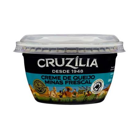 Creme de Queijo Minas Frescal Cruzília Pote 200G