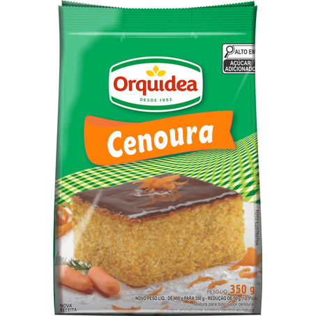 MISTURA BOLO ORQUIDEA CENOURA 350G
