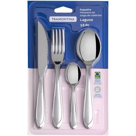 TRAMONTINA FAQUEIRO ACO INOX LAGUNA 16 PCS 6690642