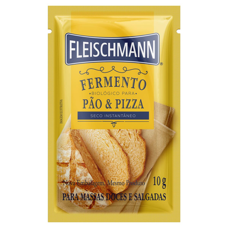 Fermento Instantâneo Fleischmann 10g - Sachê