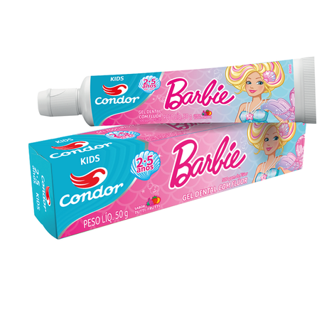 Gel Dental Condor Barbie Tutti Frutti 50g 
 