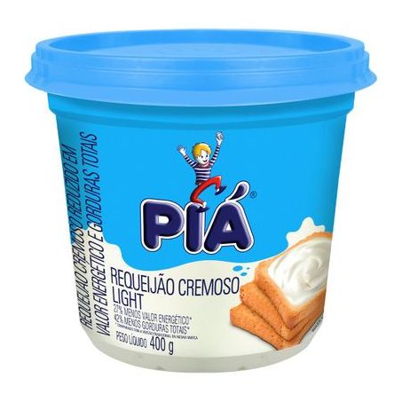 Requeijão cremoso light pia 400g