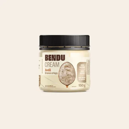 Creme Avelã Branco Crispy Bendu 150g