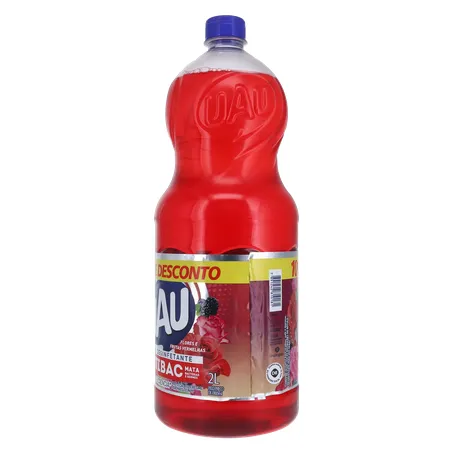 Desinfetante Antibac Uau Flores e Frutas Vermelhas Frasco 2lt 360-24