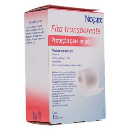 Fita adesiva protetora de pés 3m transpa 360-14