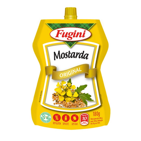Mostarda fugini 180g sache bico