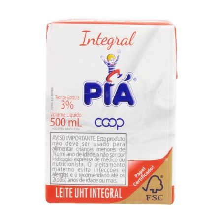 LEITE LV PIA   INTEGRAL 500ML