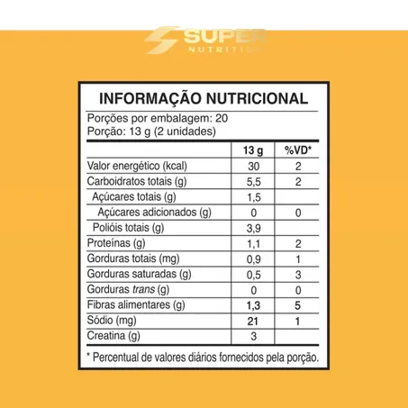 DADO DE CREATINA SABOR MOUSSE DE MARACUJÁ 40 UNIDADES - SUPER NUTRITION 360-1