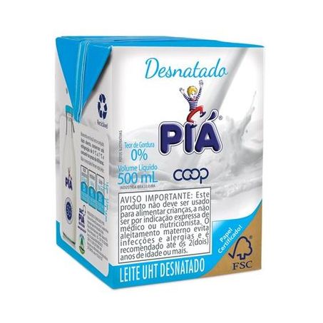 LEITE PIA 500ML DESNATADO