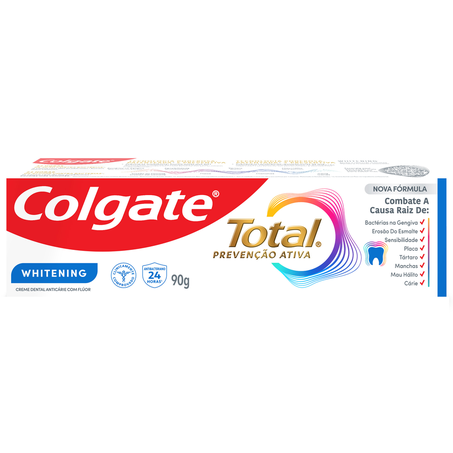 Creme dental colgate t12 whitening 90g