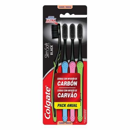 ESCOVA DENTAL COLGATE SLIM SOFT BLACK MACIA C/4UN