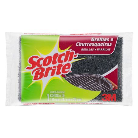 ESPONJA PARA GRELHAS E CHURRASQUEIRAS SCOTCH-BRITE