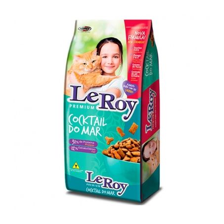 Ração para gatos leroy cocktail do mar 500g