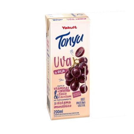 SUCO SOJA TONYU UVA 200ML
