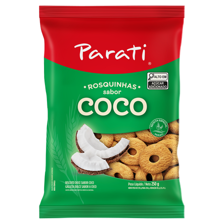 Biscoito parati rosca coco 250 gr