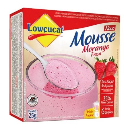 Pudim Lowcucar Light 30g Morango