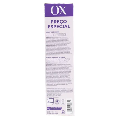 Kit shampoo ox 375ml+cond170ml lisos 360-9